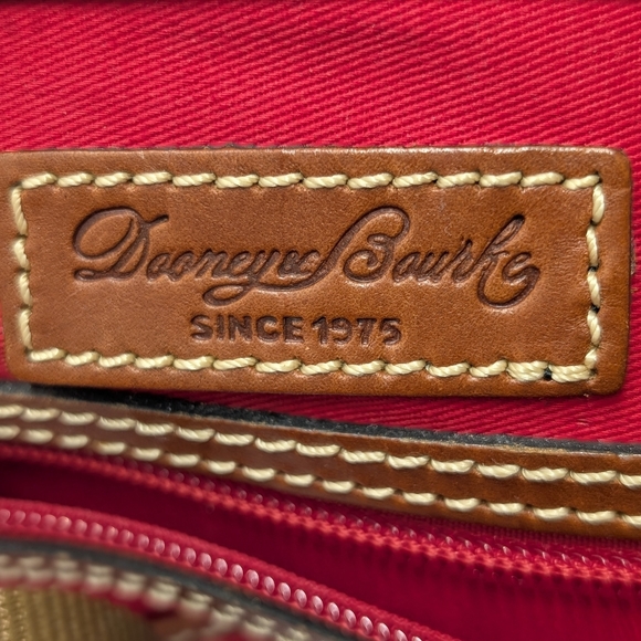 Dooney & Bourke Pink and Brown Satchel
